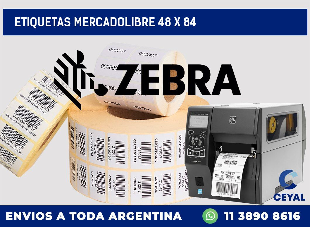 etiquetas mercadolibre 48 x 84