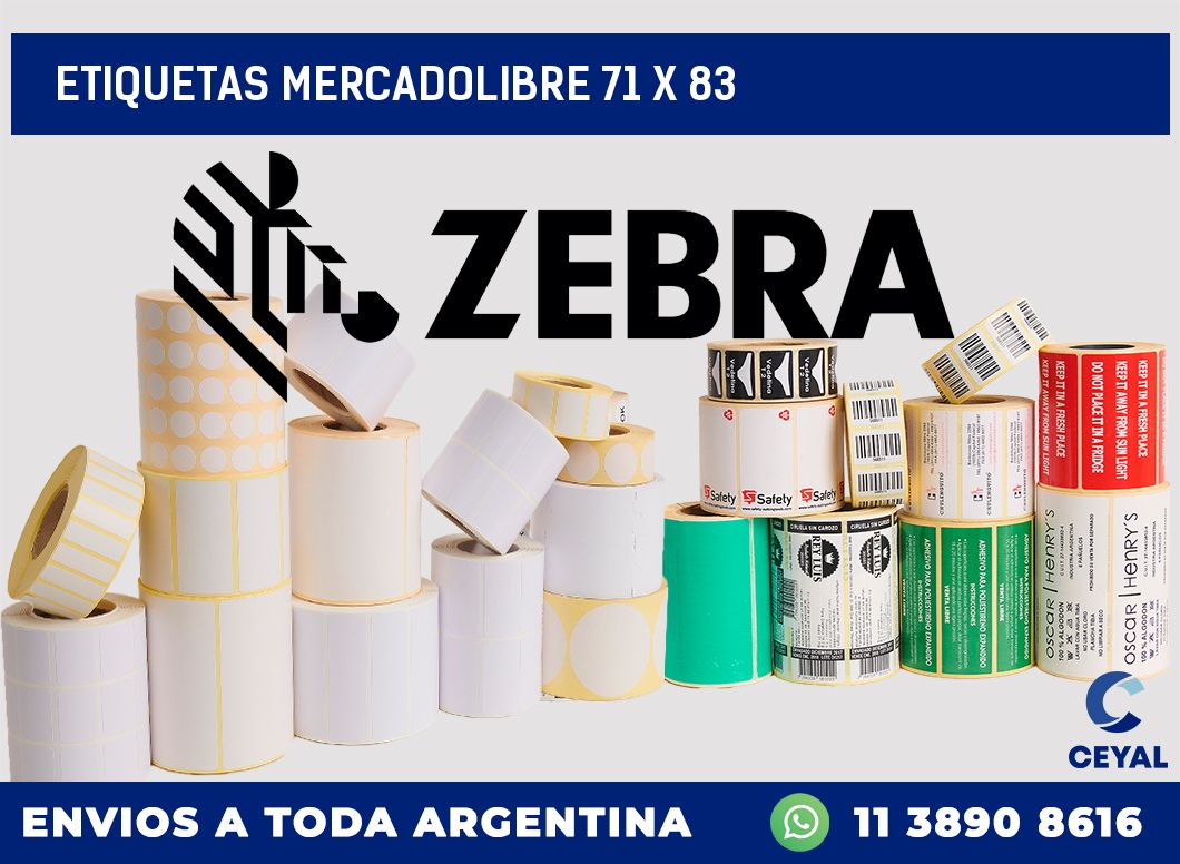 etiquetas mercadolibre 71 x 83