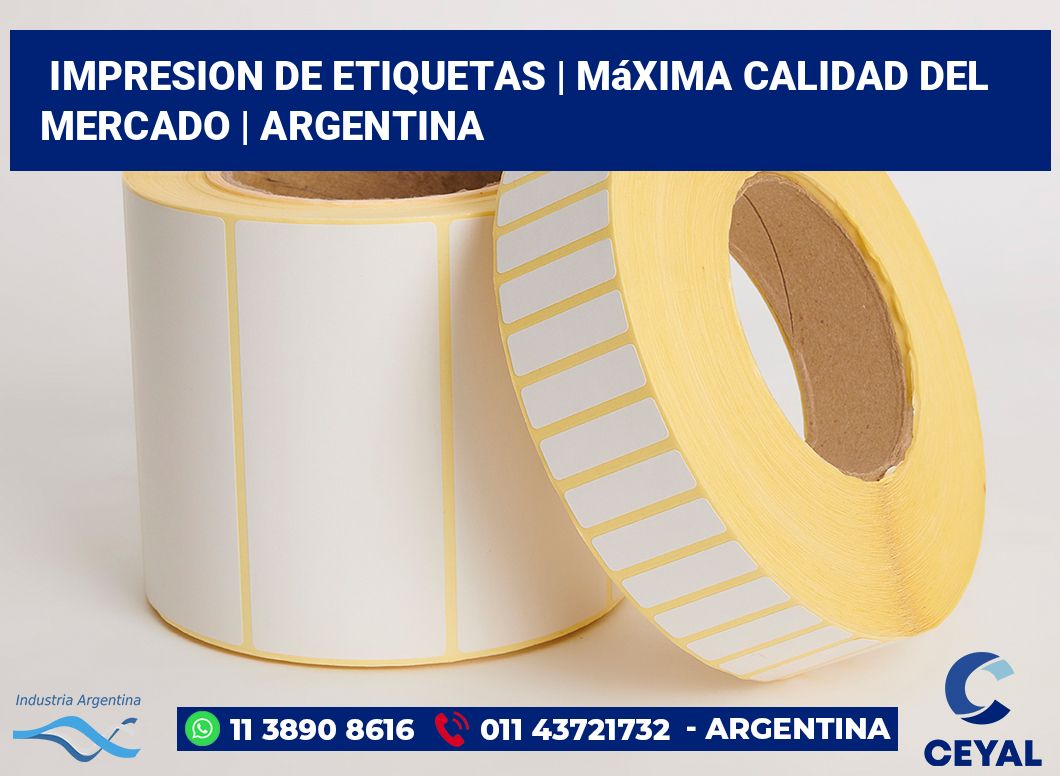impresion de etiquetas | Máxima calidad del mercado | Argentina
