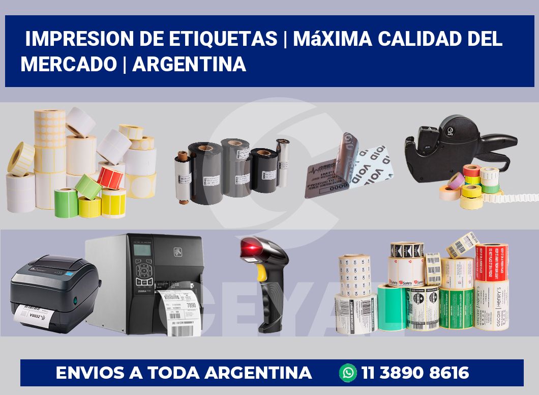 impresion de etiquetas | Máxima calidad del mercado | Argentina