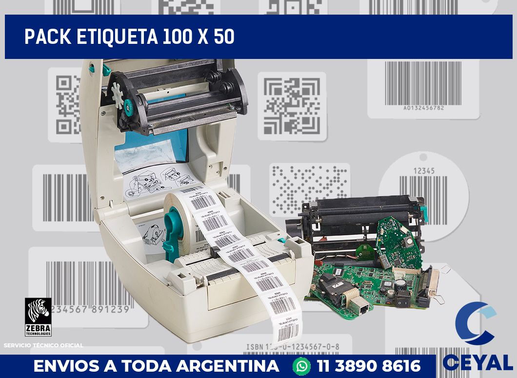 pack etiqueta 100 x 50
