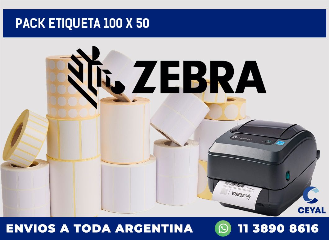 pack etiqueta 100 x 50