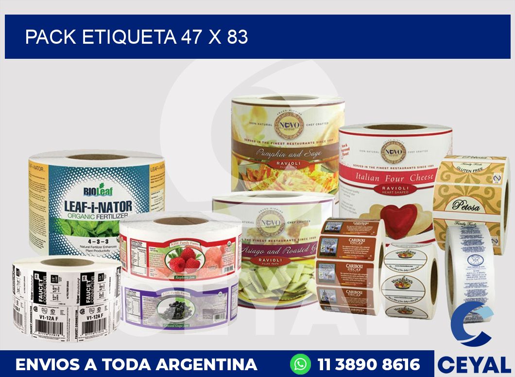 pack etiqueta 47 x 83