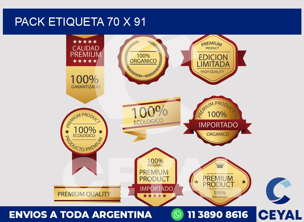 pack etiqueta 70 x 91