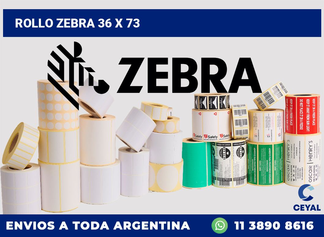 rollo zebra 36 x 73