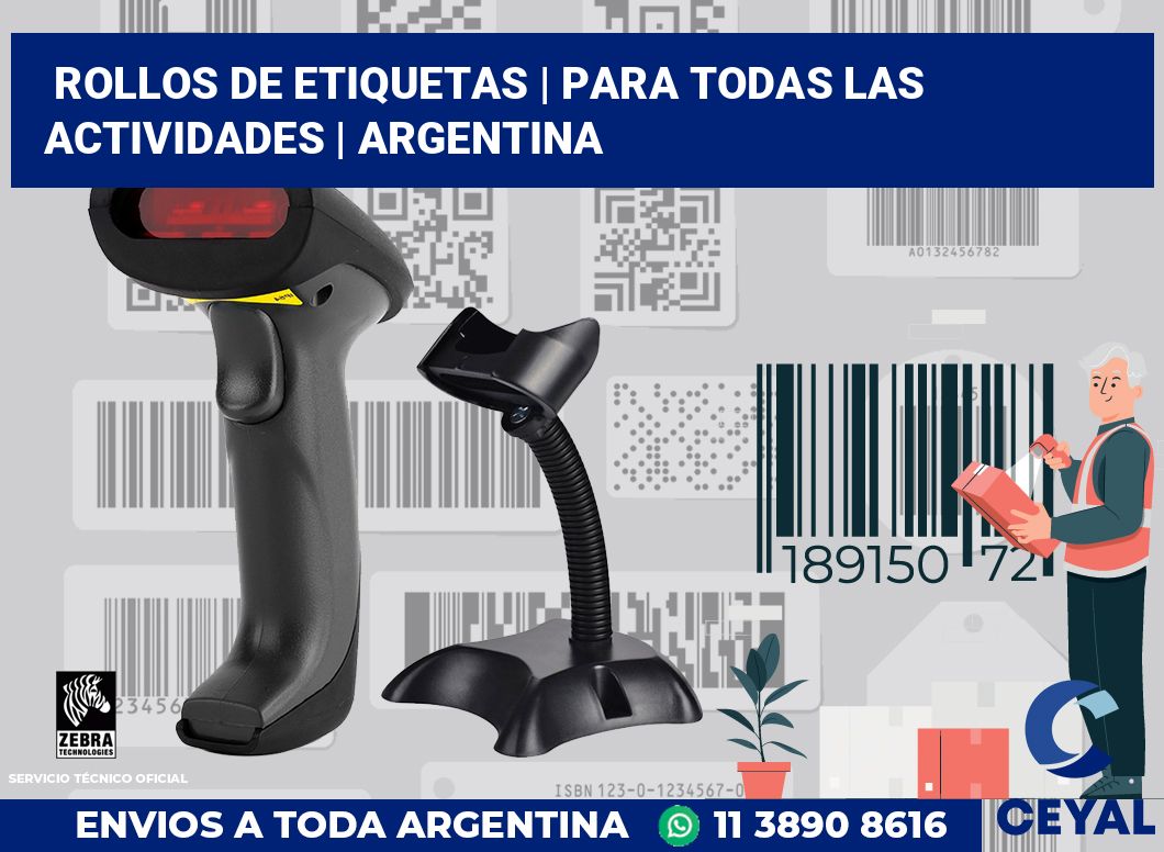 rollos de etiquetas | Para todas las actividades | Argentina