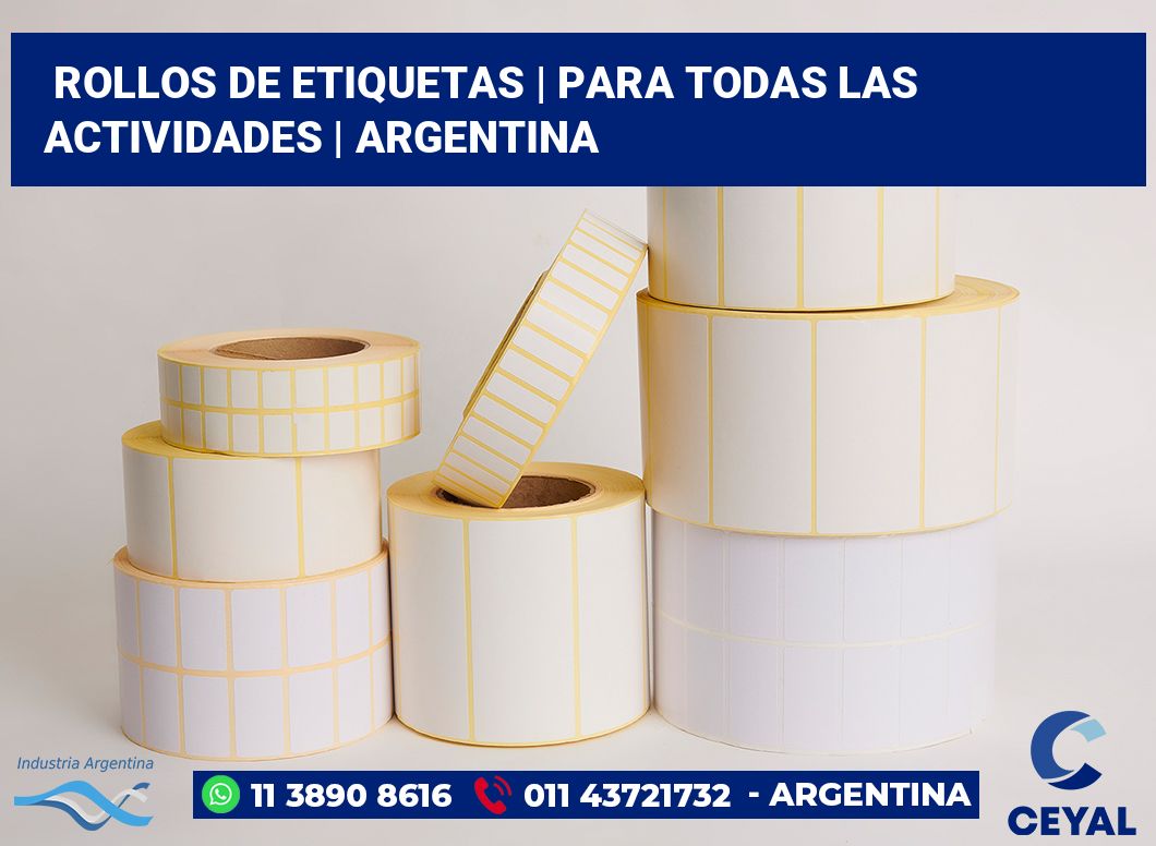rollos de etiquetas | Para todas las actividades | Argentina