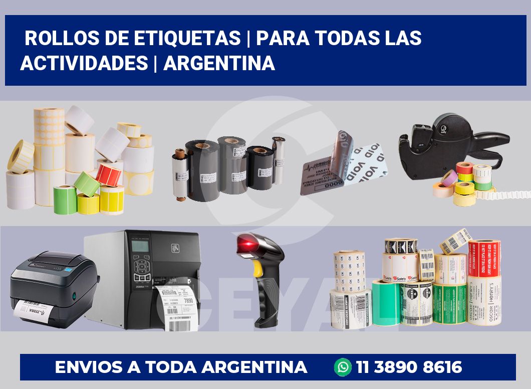 rollos de etiquetas | Para todas las actividades | Argentina