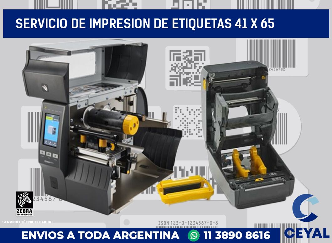 servicio de impresion de etiquetas 41 x 65