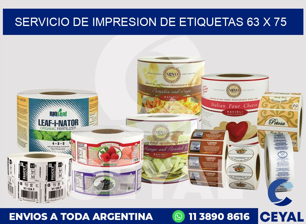 servicio de impresion de etiquetas 63 x 75