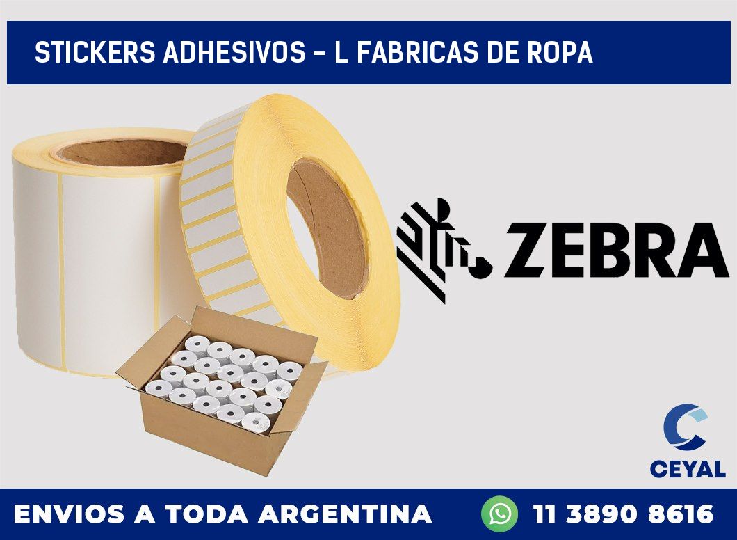 stickers adhesivos – l fabricas de ropa