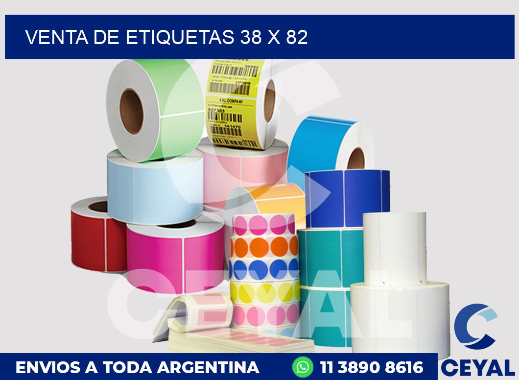 venta de etiquetas 38 x 82