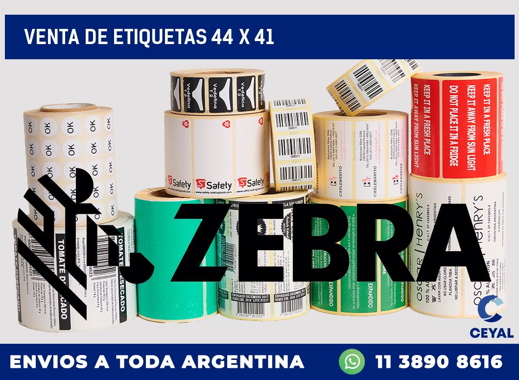 venta de etiquetas 44 x 41