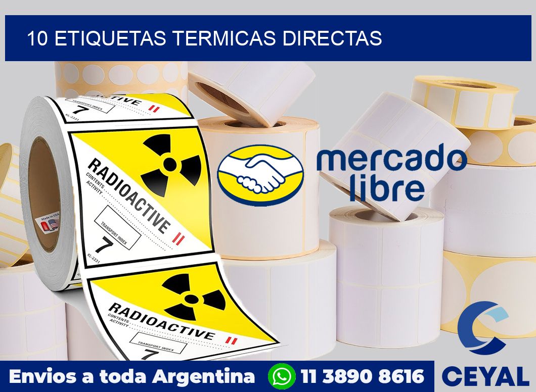 10 Etiquetas termicas directas