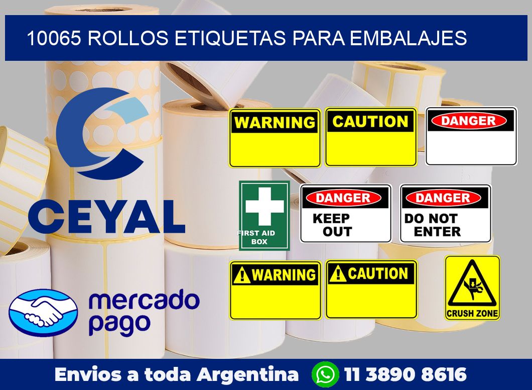 10065 rollos etiquetas para embalajes