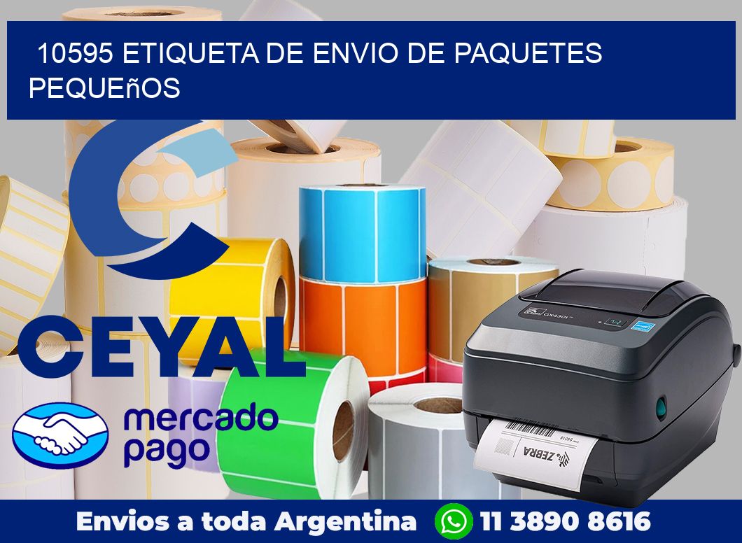 10595 Etiqueta de envio de paquetes pequeños