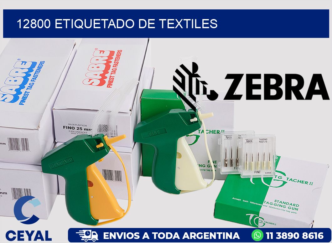 12800 Etiquetado de textiles