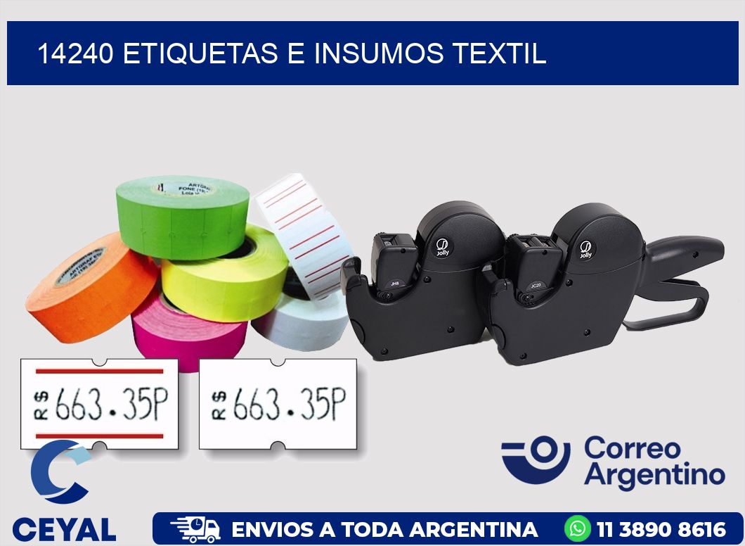 14240 etiquetas e insumos textil
