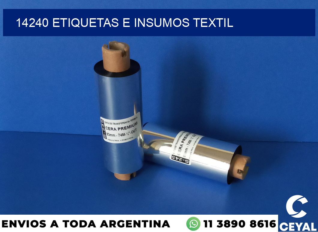 14240 etiquetas e insumos textil