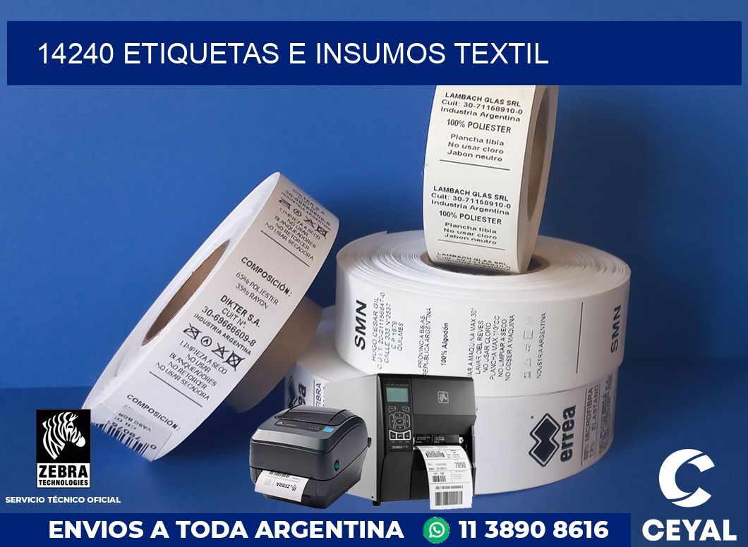 14240 etiquetas e insumos textil