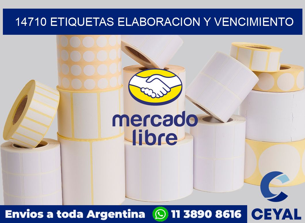 14710 Etiquetas elaboracion y vencimiento
