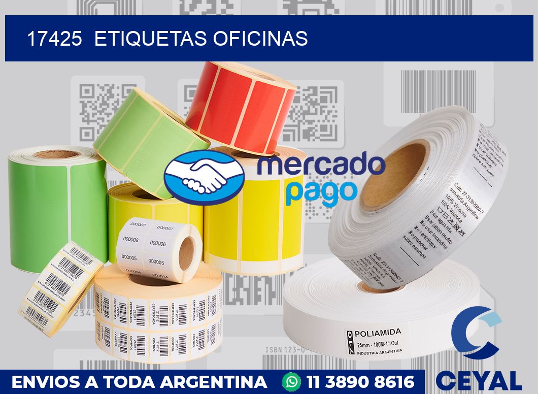 17425  Etiquetas oficinas