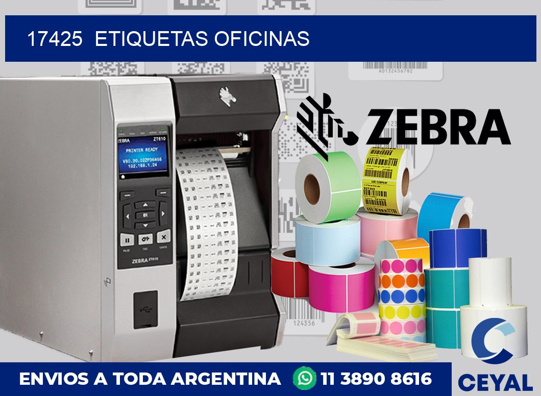 17425  Etiquetas oficinas