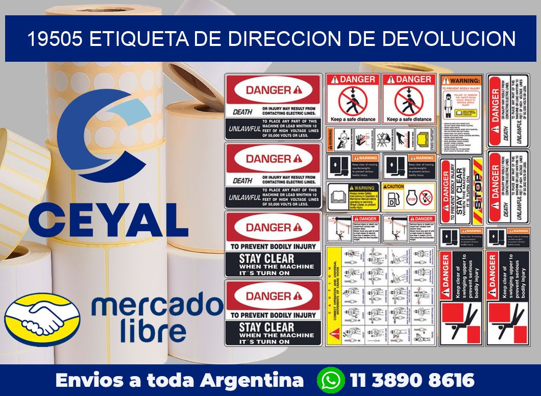 19505 Etiqueta de direccion de devolucion
