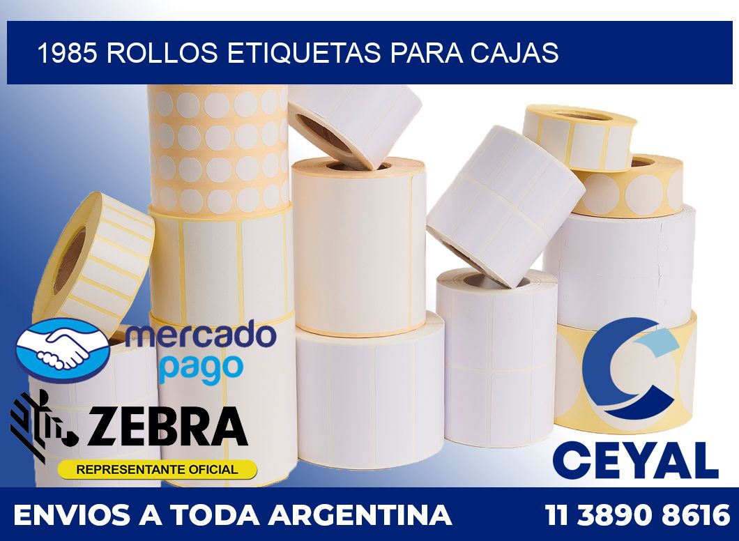 1985 Rollos etiquetas para cajas