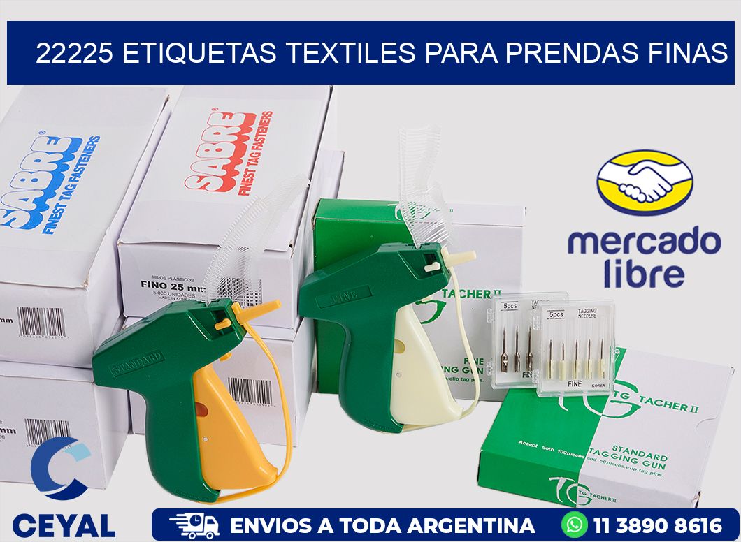 22225 Etiquetas textiles para prendas finas