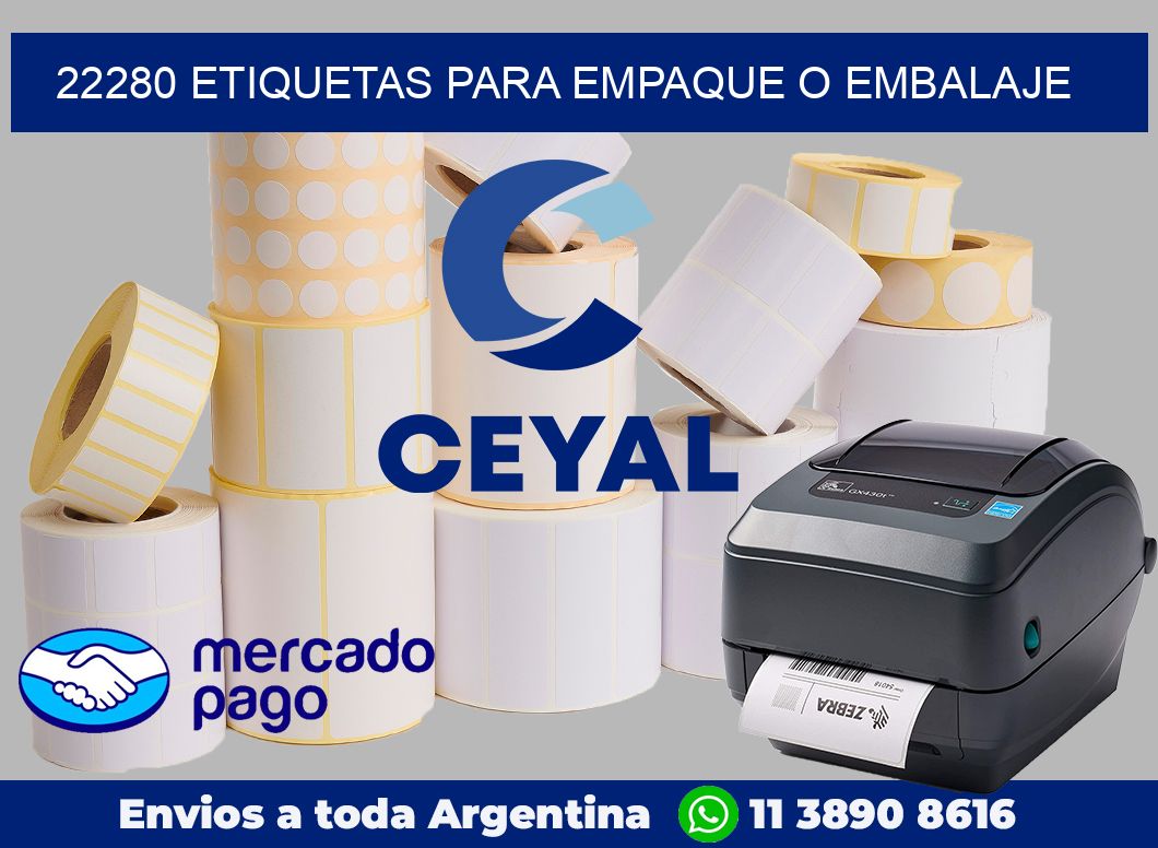22280 etiquetas para empaque o embalaje