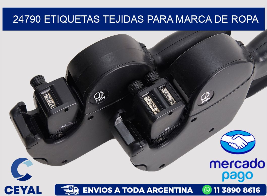 24790 Etiquetas Tejidas para Marca de Ropa