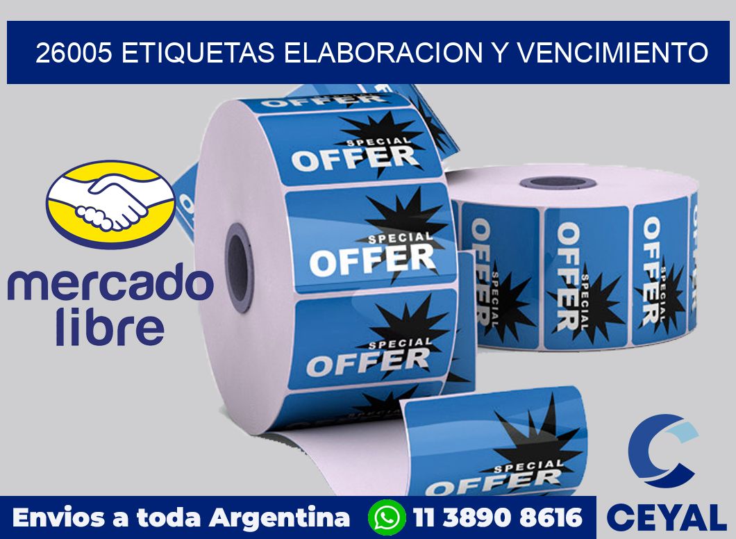 26005 Etiquetas elaboracion y vencimiento