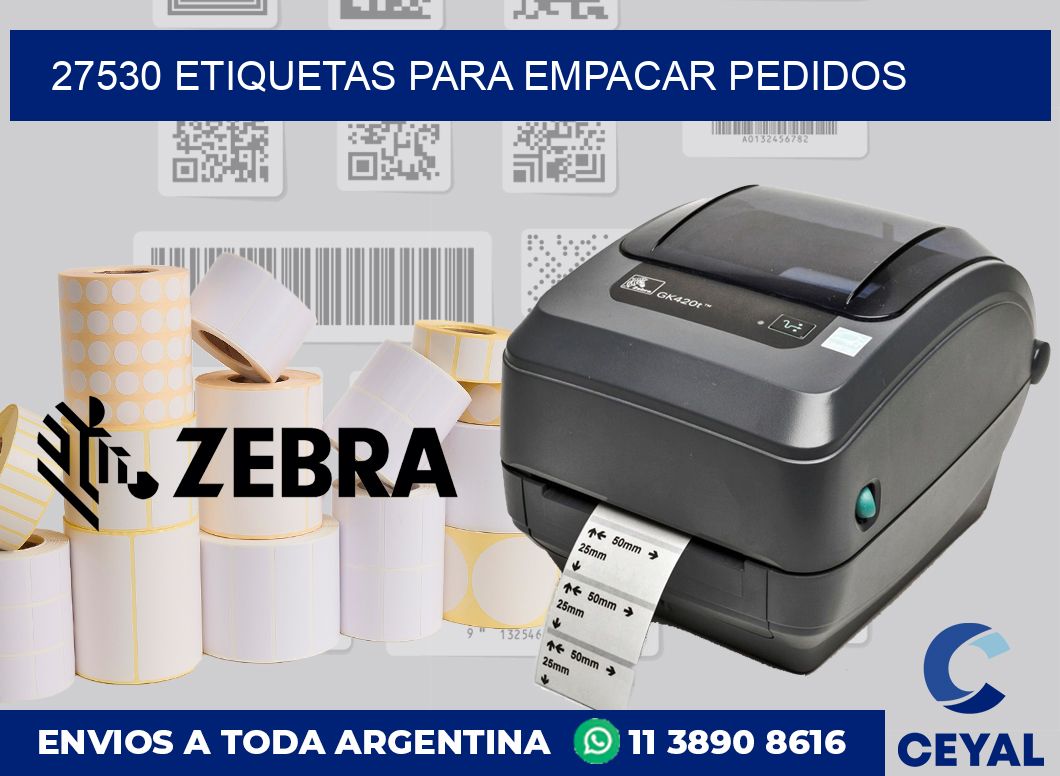 27530 etiquetas para empacar pedidos
