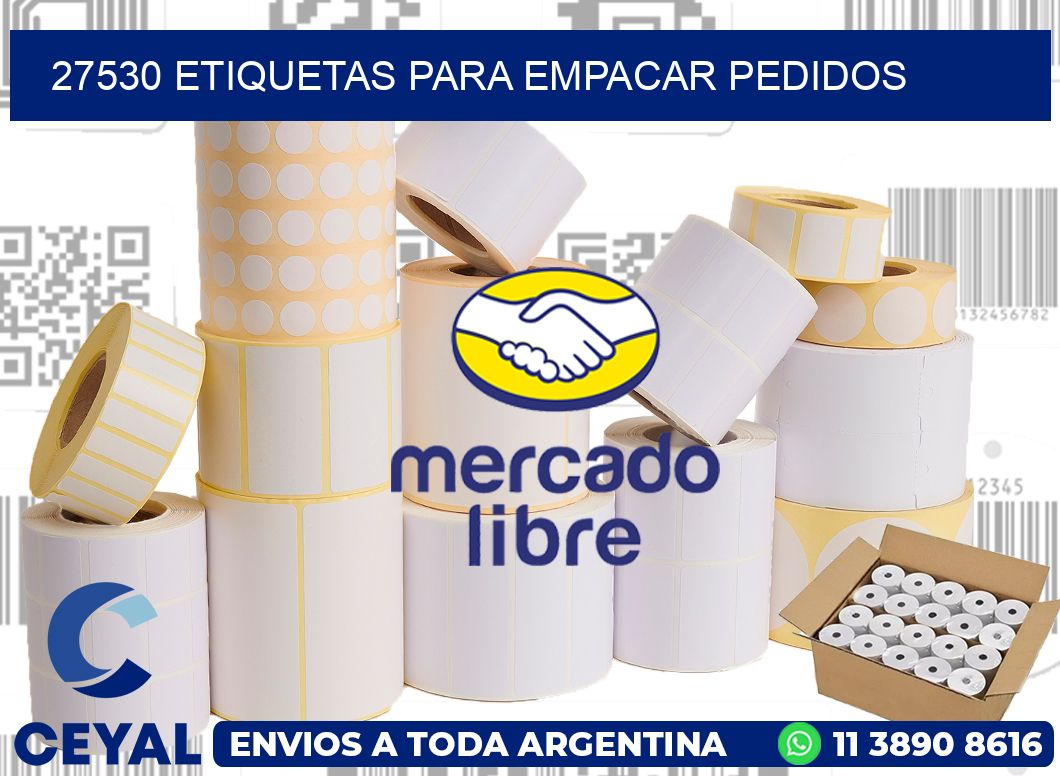 27530 etiquetas para empacar pedidos