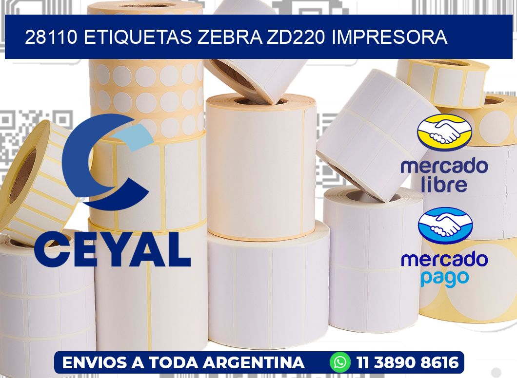 28110 etiquetas Zebra zd220 impresora