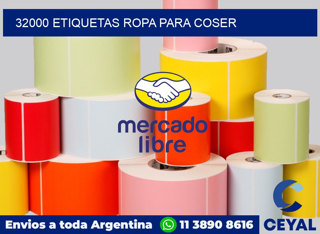 32000 Etiquetas ropa para coser