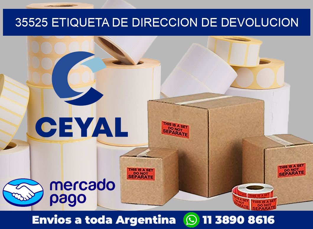 35525 Etiqueta de direccion de devolucion