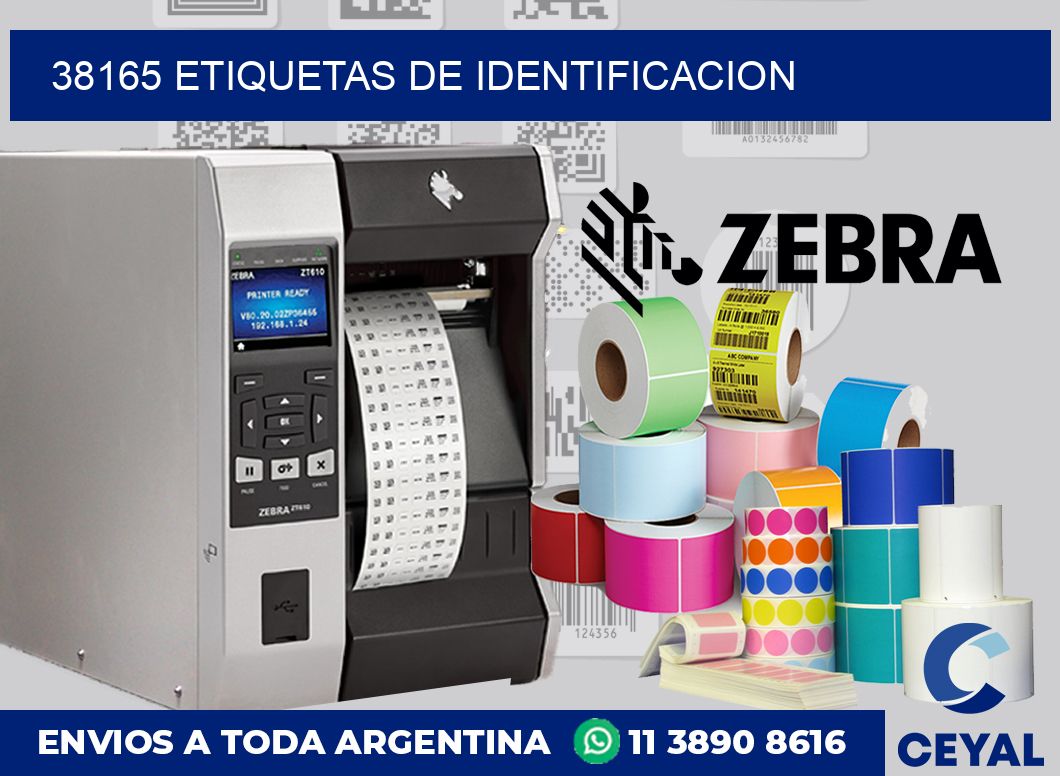 38165 Etiquetas de identificacion