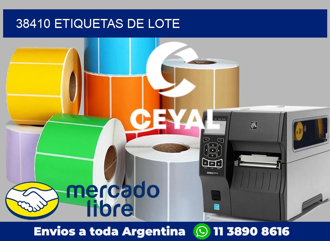 38410 Etiquetas de lote