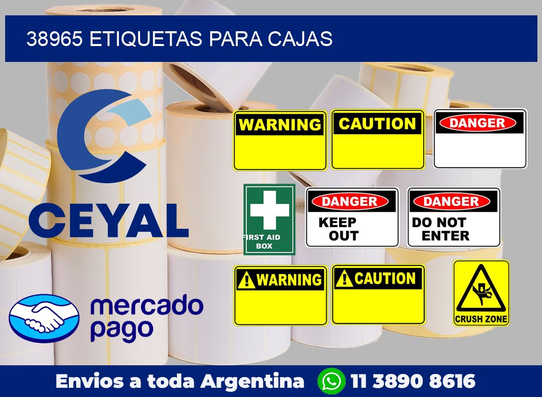 38965 etiquetas para cajas