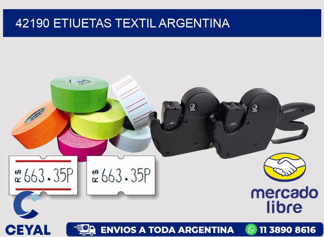 42190 etiuetas textil argentina