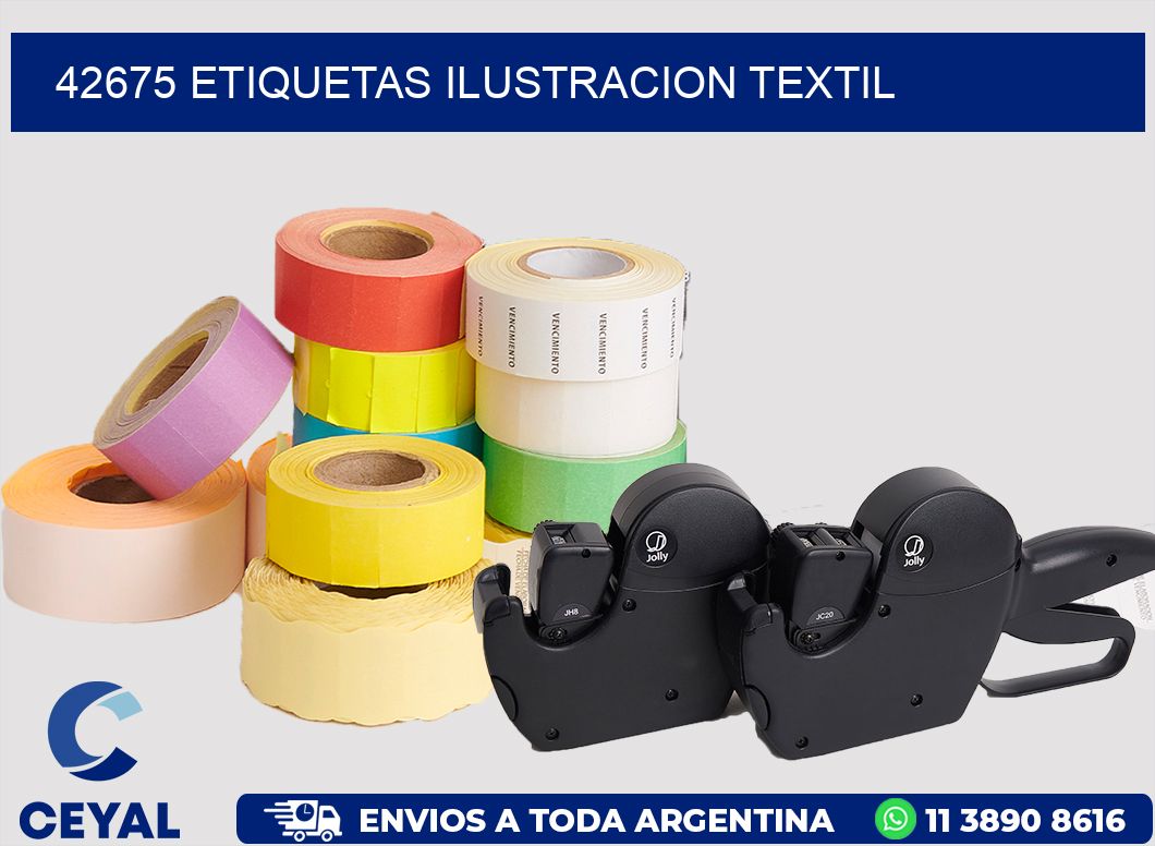 42675 etiquetas ilustracion textil