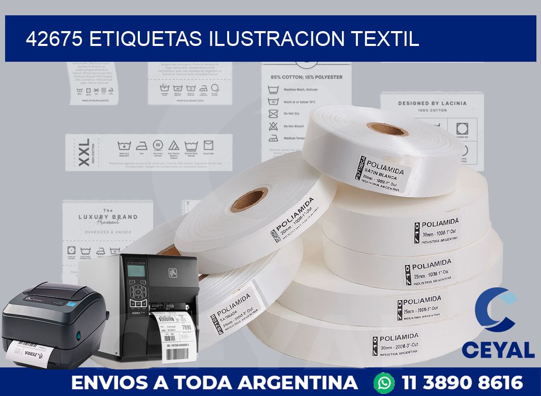 42675 etiquetas ilustracion textil
