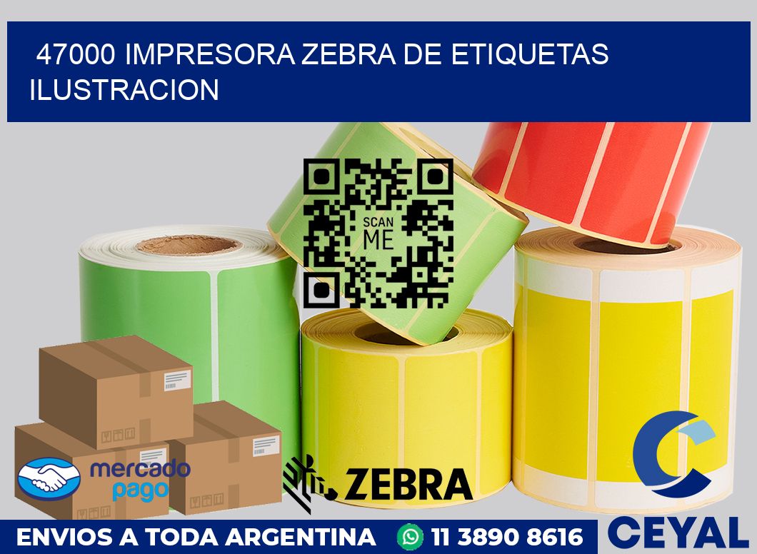 47000 Impresora Zebra de etiquetas ilustracion