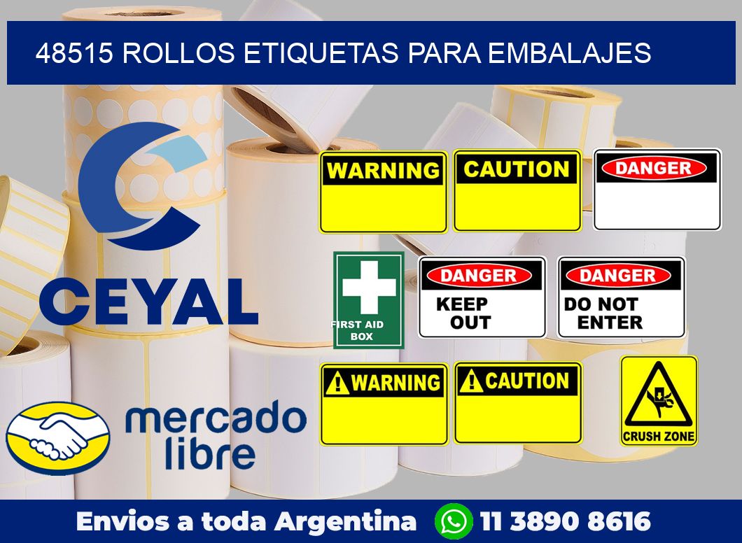 48515 Rollos etiquetas para embalajes