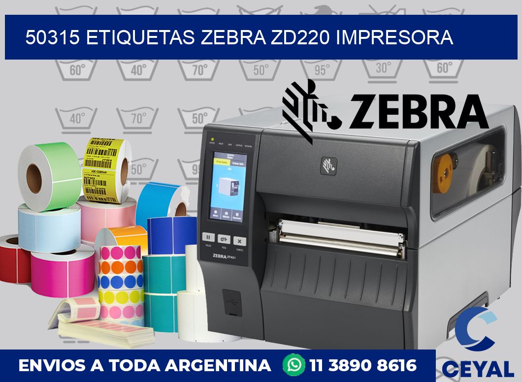 50315 etiquetas Zebra zd220 impresora
