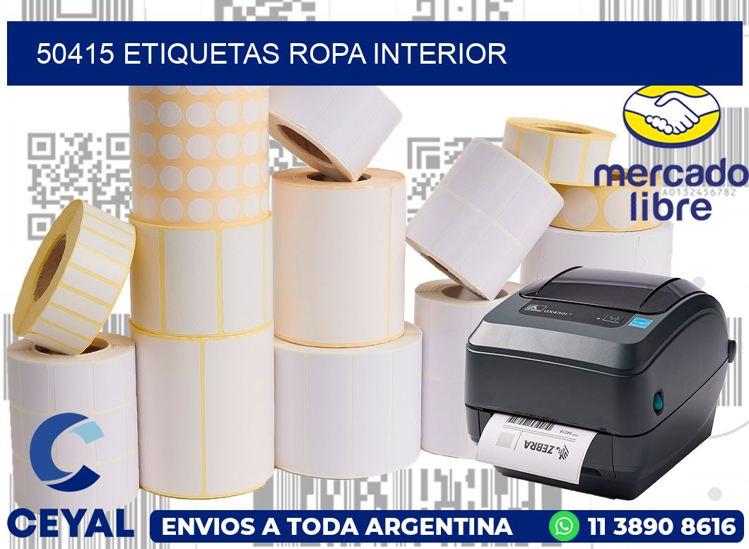 50415 Etiquetas ropa interior