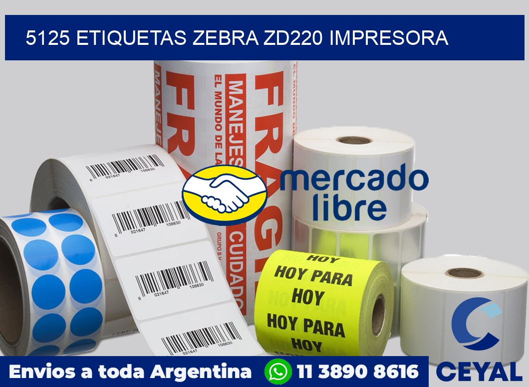 5125 etiquetas Zebra zd220 impresora