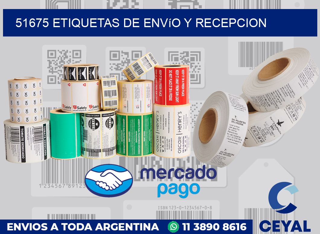 51675 Etiquetas de envío y recepcion